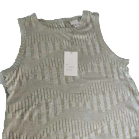 NWT Case Pack of 6 Jacquard Olive Green Sz M Tank Top - Picture 4 of 9
